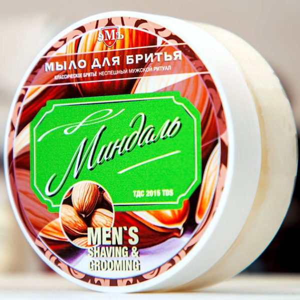 эМъ Миндаль, мыло для бритья 130гр (JiS24 жировая)